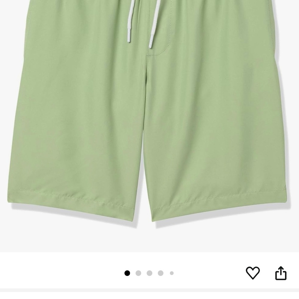 Light Green Casual Shorts